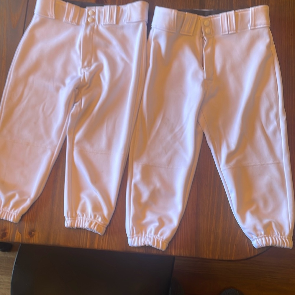 Easton youth large baseball knickers pants set of two.